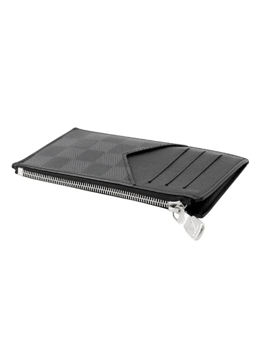Louis Vuitton Card Case Damier Graphite Coin Holder Black
